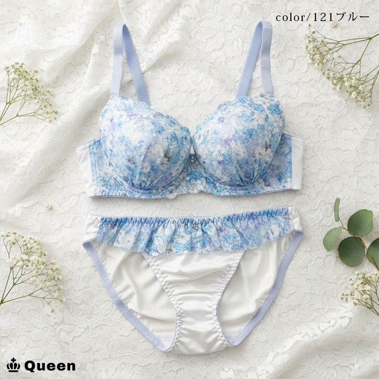 バイリーンカップブラジャーショーツセット (Fカップ アンダー85/90/95/100) (fg-f)