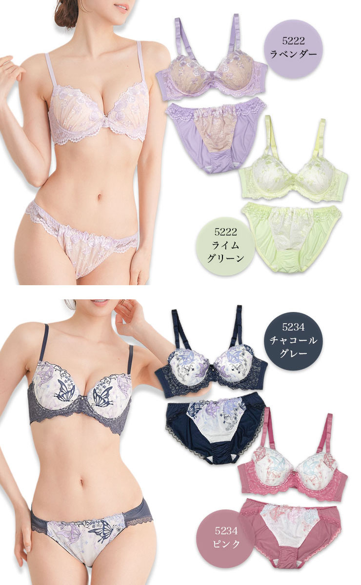 クラウディアロングラインブラ　上下セット　D75 L 送料無料】ロングラインブラ シンプル SMB0004