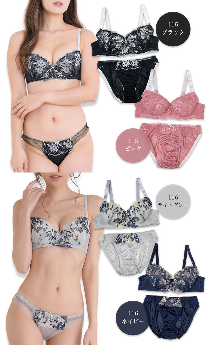 バイリーンカップブラジャーショーツセット （G/Hカップ アンダー70/75/80/85/90/95/100）(fg-2)