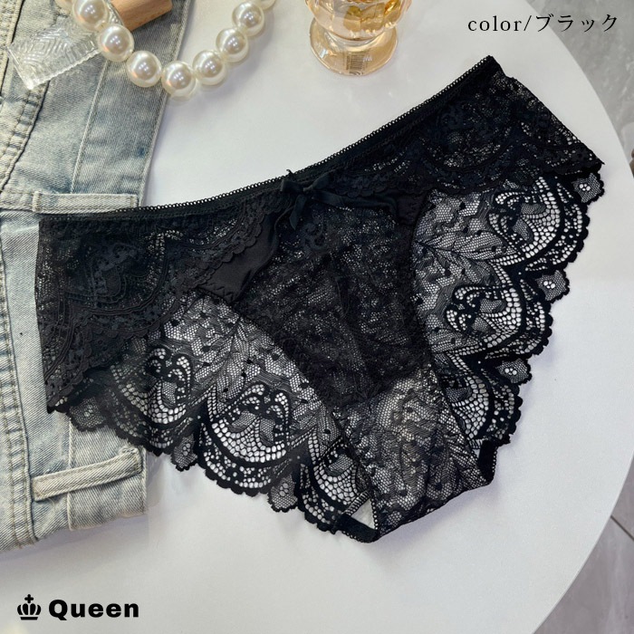 総レースフルバックショーツ 大きいサイズ レディース (s110）