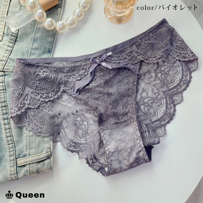 総レースフルバックショーツ 大きいサイズ レディース (s110）