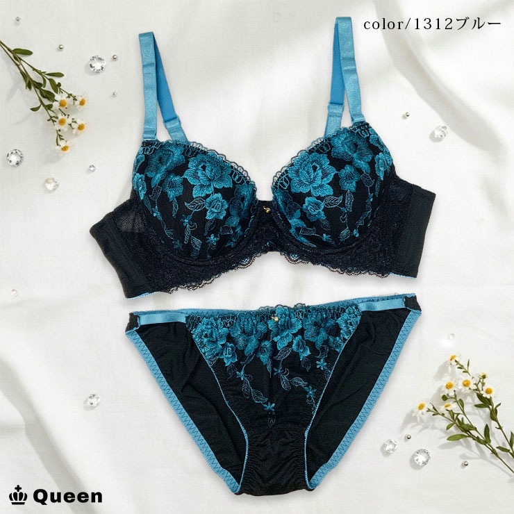 フェミニンブラショーツセット カップ別 Fカップ アンダー80 85 90 95 100 (j1-f)