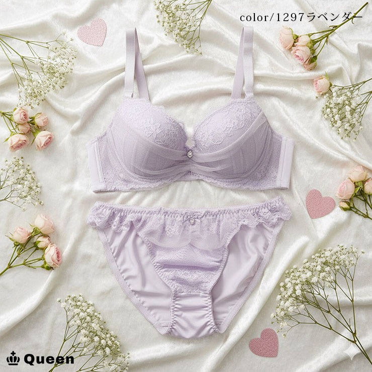 フェミニンブラショーツセット カップ別 Gカップ アンダー70 75 80 85 90 95 100 (j1-g)