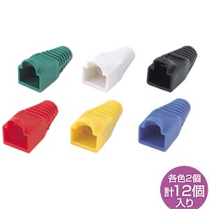 サンワサプライ モジュラーカバー(先付けタイプ・6色セット) ADT-MC4