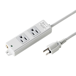 サンワサプライ 工事物件雷ガードタップ（2個口・3m） TAP-K2NSP-3