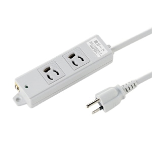 サンワサプライ 工事物件雷ガードタップ（2個口・3m） TAP-K2SP-3