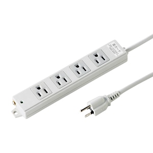 サンワサプライ 工事物件雷ガードタップ（4個口・3m） TAP-K4NSP-3