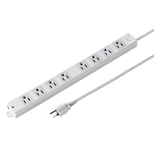 サンワサプライ 工事物件雷ガードタップ（8個口・3m） TAP-K8NSP-3