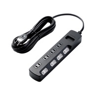 エレコム AVボトム4口5mスイッチ AVT-K6A-2450BK