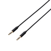 エレコム オーディオφ3.5AUXケーブル（ｽﾄﾚｰﾄ-ｽﾄﾚｰﾄ） AX-35M05BK