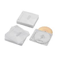 エレコム Ｂｌｕ－ｒａｙ・ＣＤ・ＤＶＤ対応不織布ケース　２穴 CCD-NBWB120WH