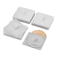 エレコム Ｂｌｕ－ｒａｙ・ＣＤ・ＤＶＤ対応不織布ケース　２穴 CCD-NBWB240WH