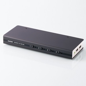 エレコム DVI対応パソコン切替器 KVM-DVHDU4