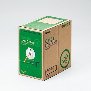 エレコム EU RoHS指令準拠 LANケーブル(Cat5e 単線) LD-CT2/DR100/RS（オレンジ）