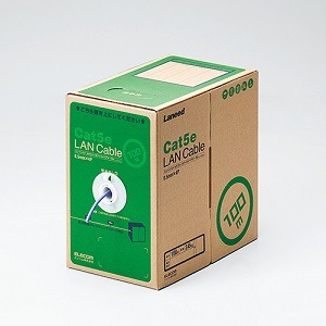 エレコム EU RoHS指令準拠 LANケーブル(Cat5e 単線) LD-CT2/PU100/RS（パープル）