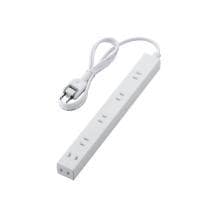 エレコム ほこり防止シャッター付きスリムタップ(雷ガード内蔵) T-NSLK-2610WH