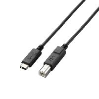 エレコム USB2.0ケーブル（認証品、C-B） U2C-CB10NBK