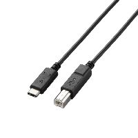 エレコム USB2.0ケーブル（認証品、C-B） U2C-CB20NBK