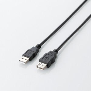 エレコム エコUSB2.0延長ケーブル(AM-AFタイプ) U2C-JE05BK