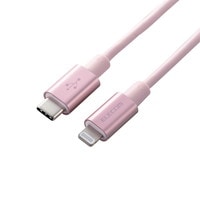 USB C-Lightningｹｰﾌﾞﾙ/準高耐久/1.0m/ﾋﾟﾝｸ