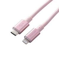 USB C-Lightningｹｰﾌﾞﾙ/準高耐久/2.0m/ﾋﾟﾝｸ