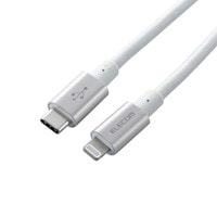 USB C-Lightningｹｰﾌﾞﾙ/準高耐久/2.0m/ｼﾙﾊﾞｰ
