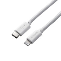 USB C-Lightningｹｰﾌﾞﾙ/やわらか/2.0m/ﾎﾜｲﾄ