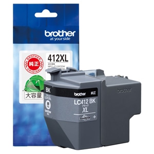 ブラザー LC412XLBK 大容量インクカートリッジ（ブラック） 【対応機種：MFC-J7300CDW/MFC-J7100CDW】