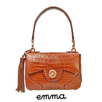 エマ　ハンドバッグ　マロン