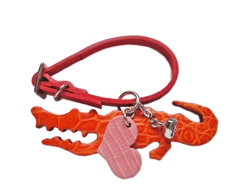 ガブリ　チビワニチャーム　オレンジ