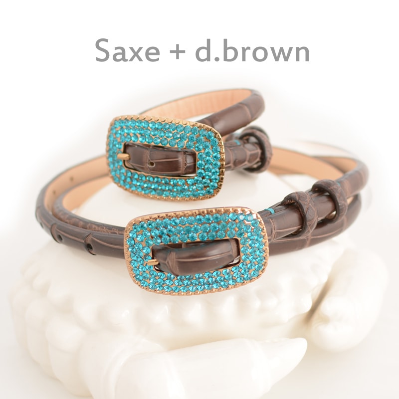 極美品✨キラキラ チビナイル クロコダイル ベルト&ブレスレット 保管袋 セット 極美品✨キラキラ チビナイル クロコダイル ベルト&ブレスレット