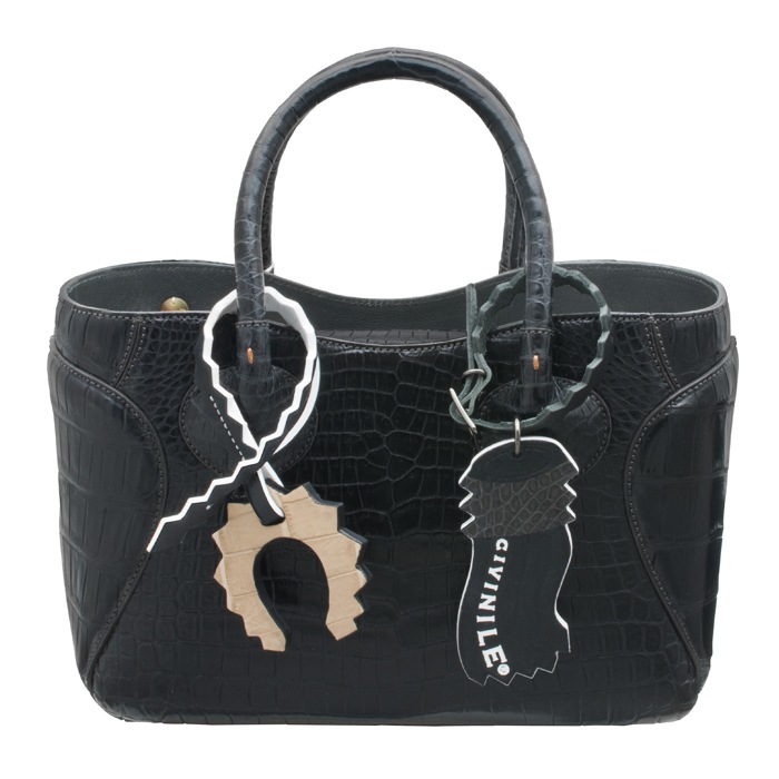 【tmama】CIVINILE チビナイル クロコダイル ハンドバッグ クロコダイル マットクロコ バッグ ハンドバッグ