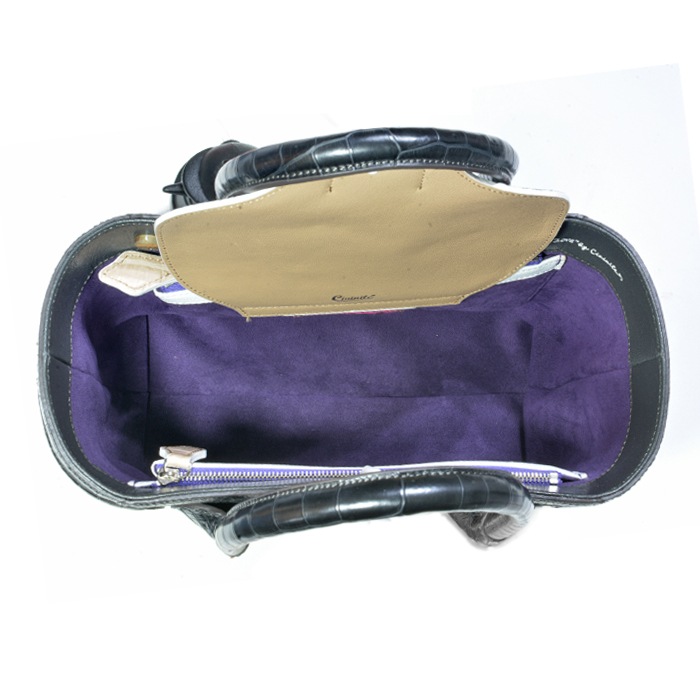 チビナイル　クロコダイル　ハンドバッグ　ギザサブリナ　ブラック