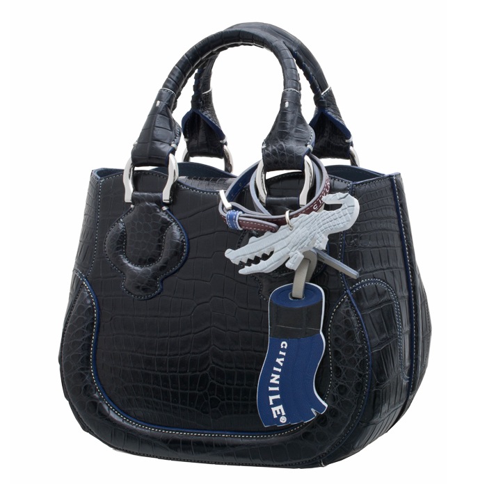 チビナイル　クロコダイル　ハンドバッグ　ルーニー　ブラック