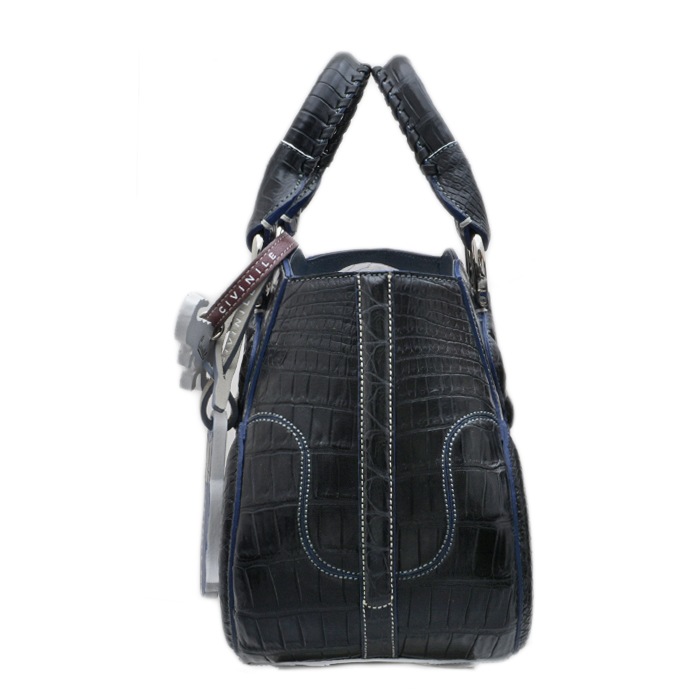 チビナイル　クロコダイル　ハンドバッグ　ルーニー　ブラック