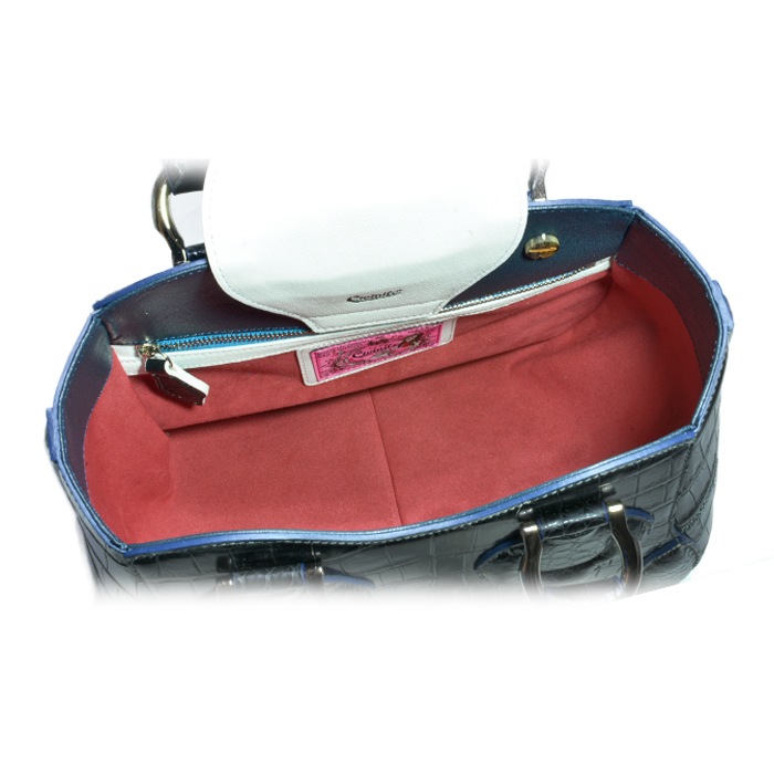 チビナイル　クロコダイル　ハンドバッグ　ルーニー　ブラック