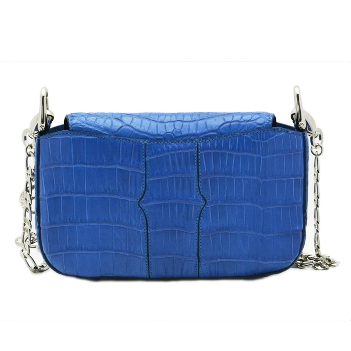 チビナイル　クロコダイル　3way チェーンショルダーバッグ　ロクリーチェ　ブルー