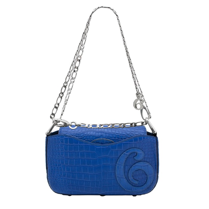 チビナイル　クロコダイル　3way チェーンショルダーバッグ　ロクリーチェ　ブルー