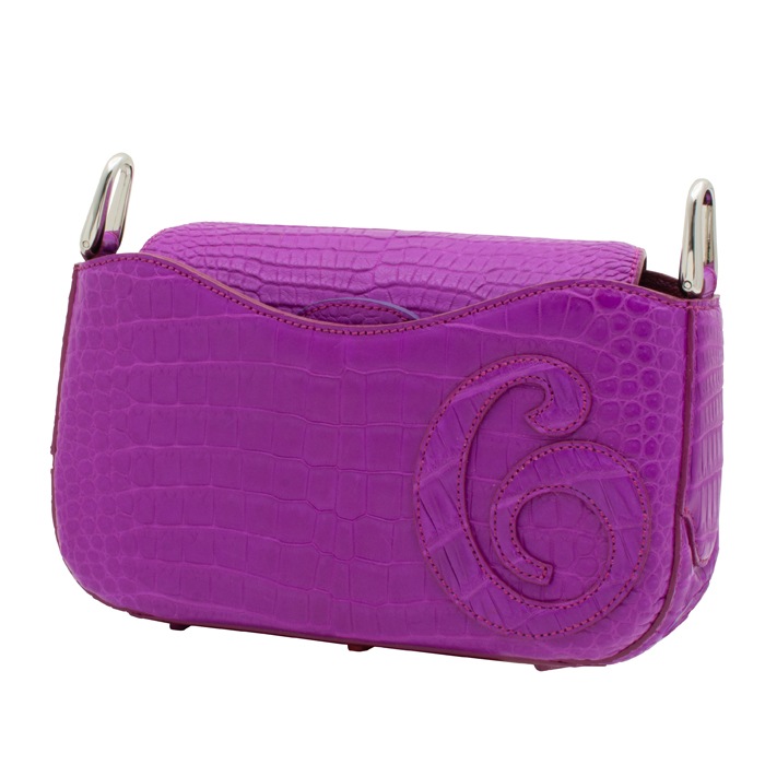 チビナイル　クロコダイル　3way チェーンショルダーバッグ　ロクリーチェ　フューシャピンク