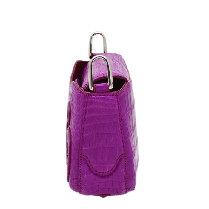 チビナイル　クロコダイル　3way チェーンショルダーバッグ　ロクリーチェ　フューシャピンク
