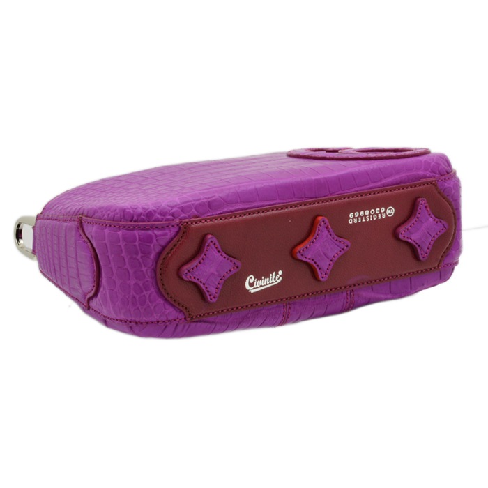 チビナイル　クロコダイル　3way チェーンショルダーバッグ　ロクリーチェ　フューシャピンク