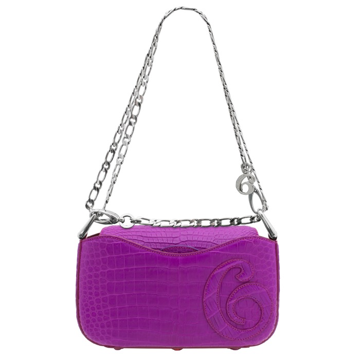 チビナイル　クロコダイル　3way チェーンショルダーバッグ　ロクリーチェ　フューシャピンク