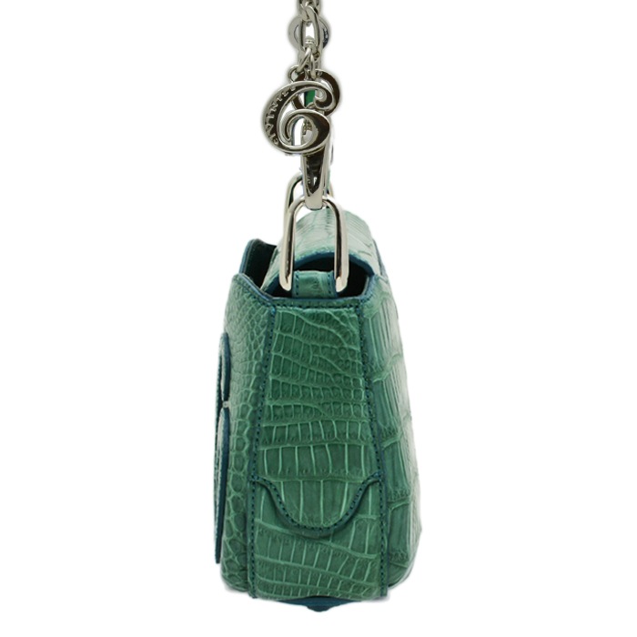 チビナイル　クロコダイル　3way チェーンショルダーバッグ　ロクリーチェ　グリーン