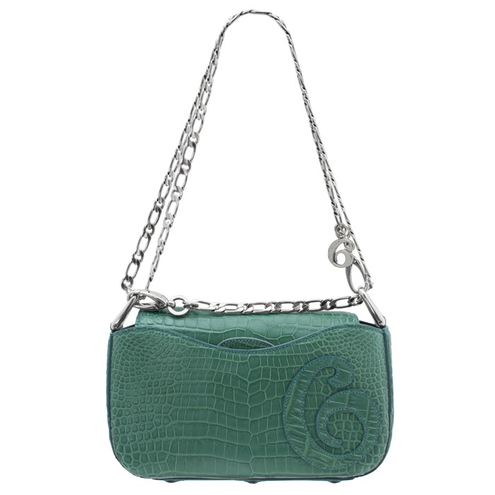 チビナイル　クロコダイル　3way チェーンショルダーバッグ　ロクリーチェ　グリーン