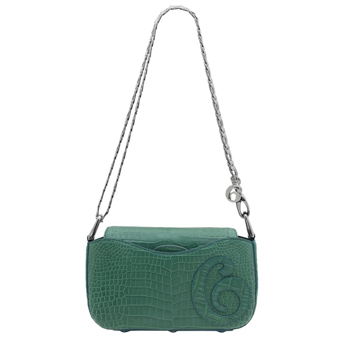 チビナイル　クロコダイル　3way チェーンショルダーバッグ　ロクリーチェ　グリーン