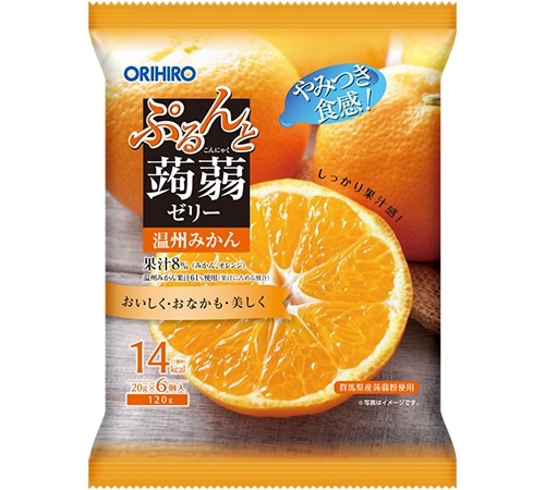 ぷるんと蒟蒻ゼリーパウチ 温州みかん
