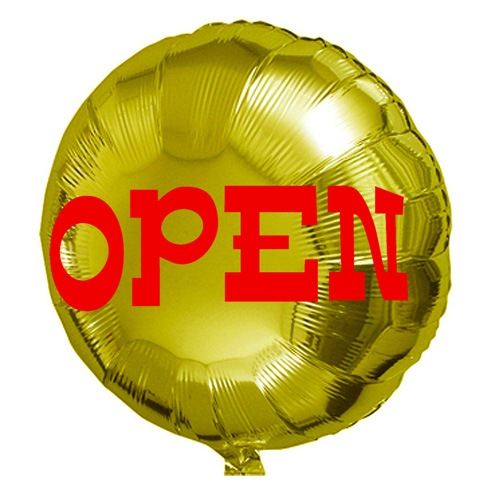 OPEN・アルミ風船（既成・名入れ印刷）・50個の通販｜風船専門