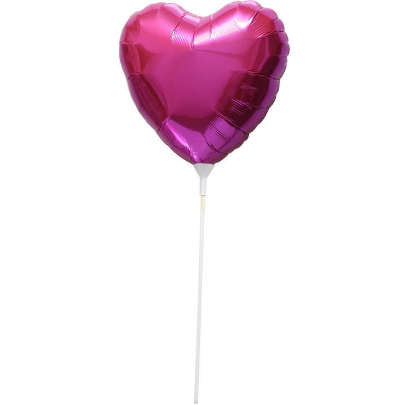 ブローイングアルミ風船 スティックバルーン ハート 9 23cm 400個の通販 輸入 風船専門ドットコム