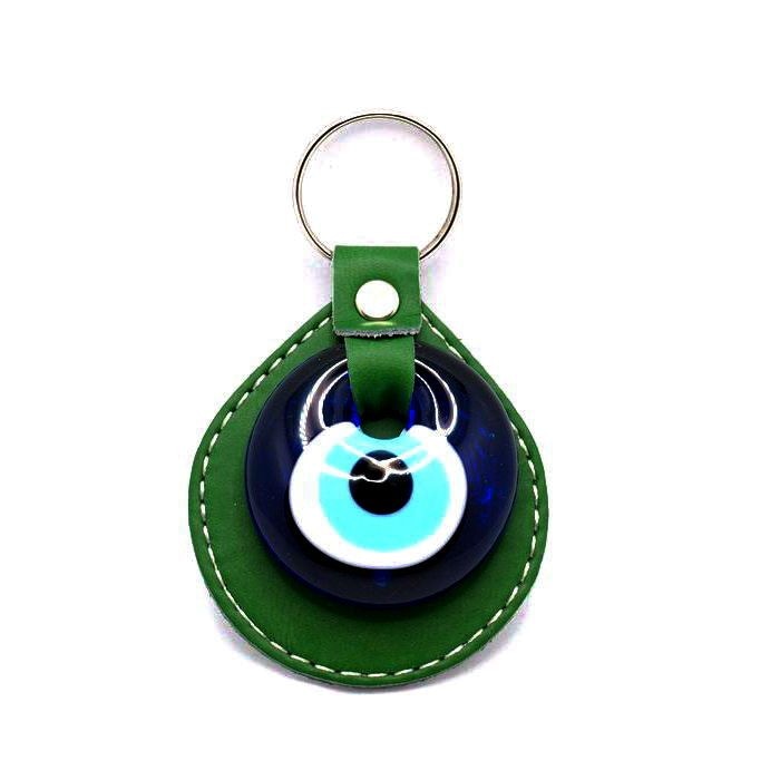 ナザールボンジュウキーホルダー　ラウンド/グリーン　N-K14412GR