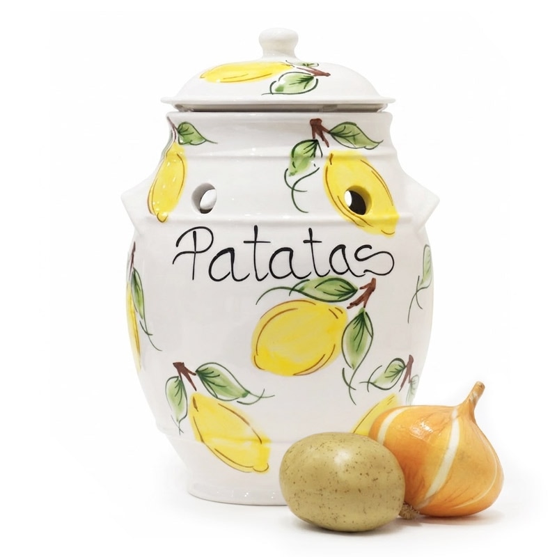 南仏プロヴァンス製 コットンエプロン シトロン柄 グリーン FAP-CITRON